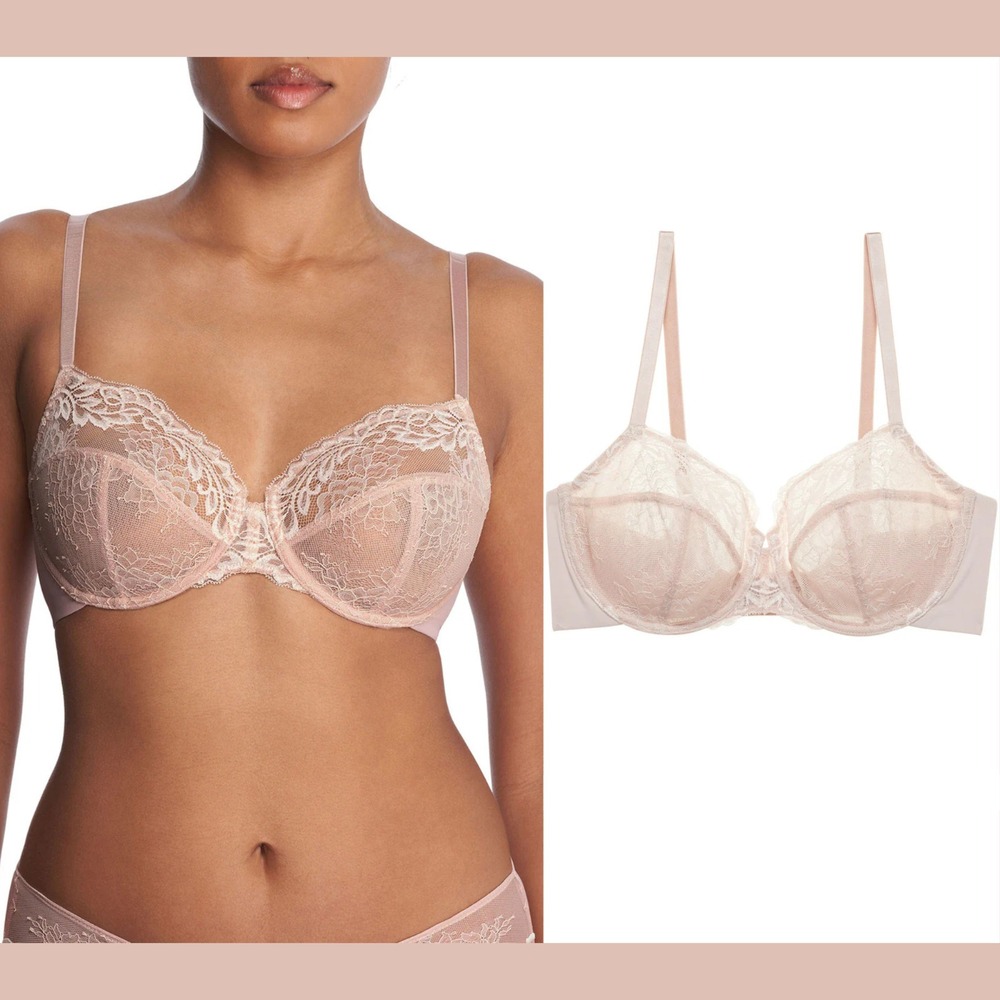 NWT‎ $64 Natori [ 38DDD US] Refresh Full Fit Underwire Bra Rose Beige 7167